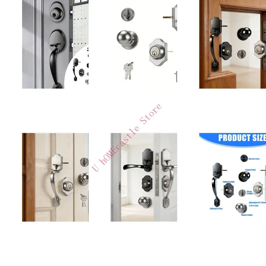 63HF Elegant Zincs Alloys Door Handle Smooth Surfaces Waterproof Suction Cup Door Handle for Stylish Homes
