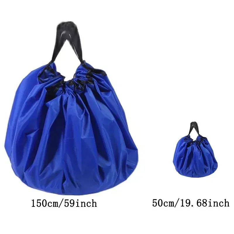 Quick storage bag for children\'s toys home and outdoor storage mat Large drawstring waterproof toy storage bag