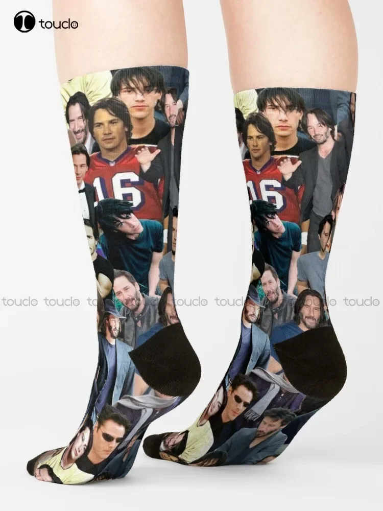 All Of Keanu Reeves Socks Usa Socks Christmas Gift Unisex Adult Teen Youth Socks Custom 360° Digital Print Women Men Funny Sock