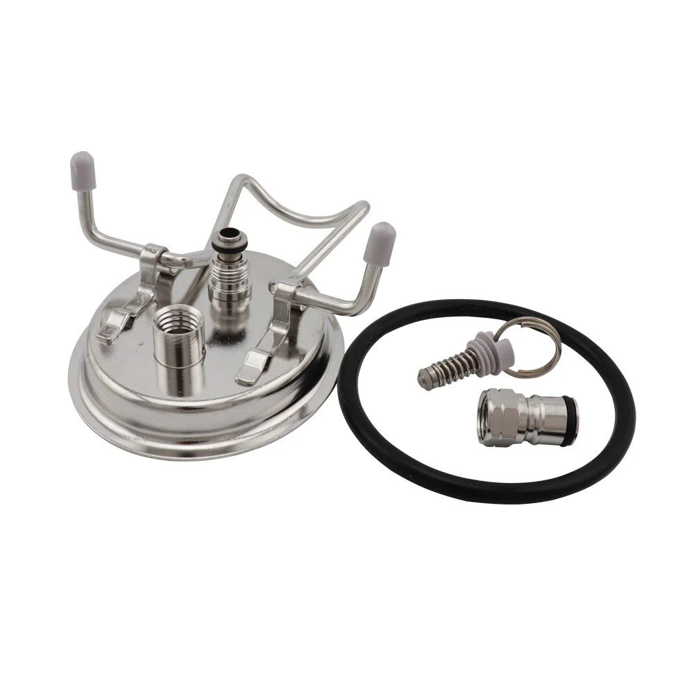 Homebrew Draft Beer Soda Cornelius Keg Carbonation Lid with Ball Lock Gas Post Pressure Relief Valve O Ring Seal Bar Accessories