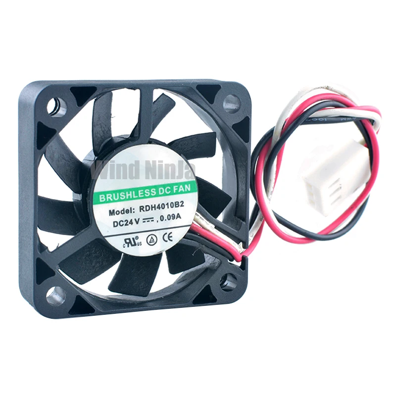 

RDH4010B2 4cm 40mm fan 40x40x10mm DC24V 0.09A 3pin Dual ball cooling fan for frequency converter power supply