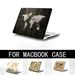 Nowa mapa świata etui na laptopa ruchome piaski twarde etui do macbooka nowy Chip M1 Air 13 Pro 13 dla macbooka nowy Pro 14 Pro 16 Air13.6