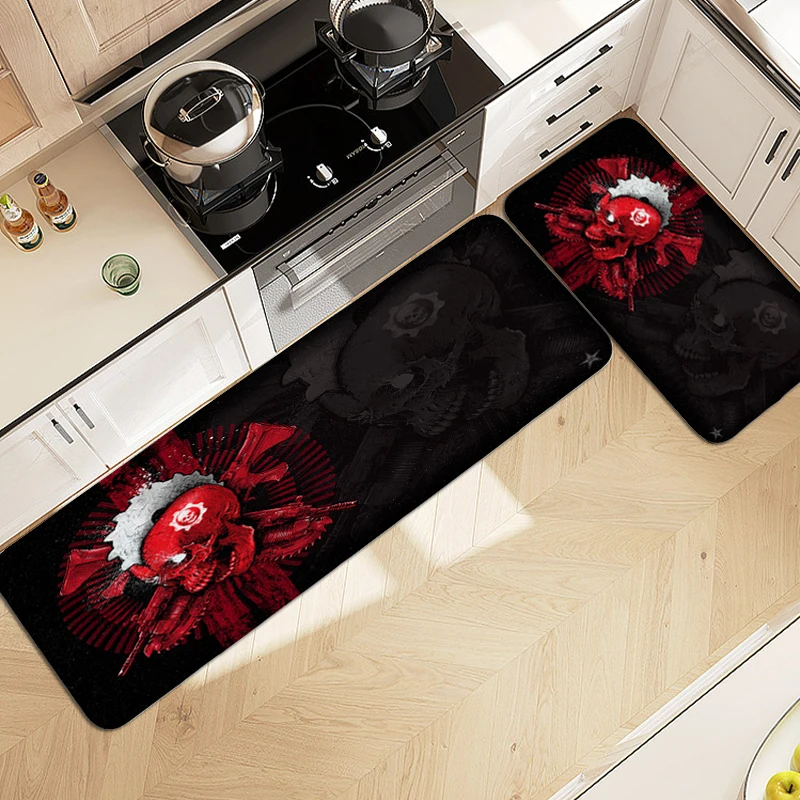 

Sleeping Room Rugs A-Skull Arts Kitchen Floor Mats for Home Decorations Non Slip Carpet House Interior Entrance Mat Custom Rug