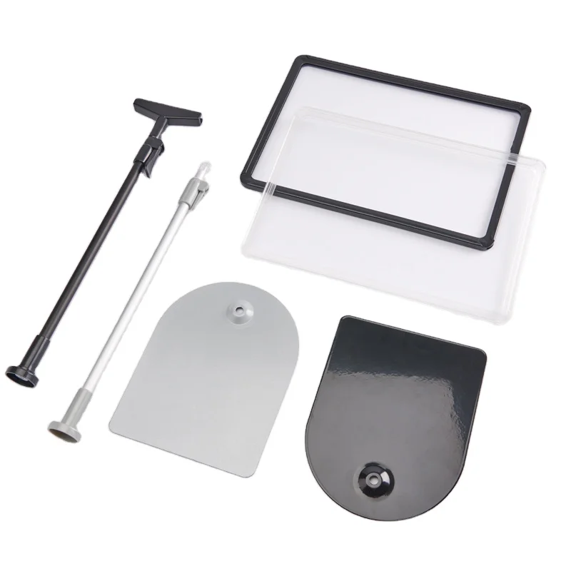 Supermarket POP display board Floor-to-ceiling A4 advertising board with desktop bracket Plastic material promotional board