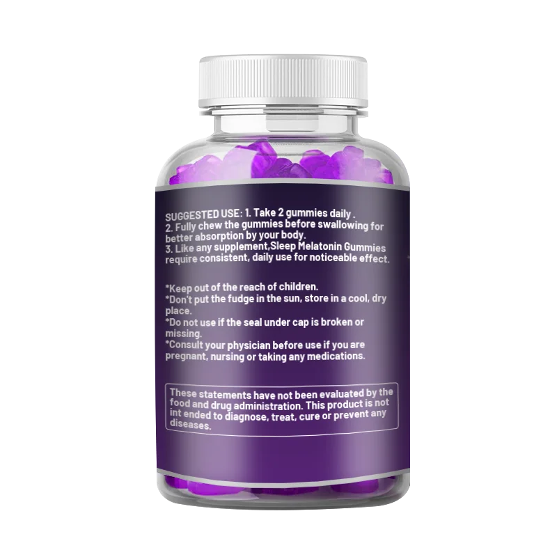 Improve Memory And Sleep deep Vitamin Gummies Melatonine Theanine Chamomile Natural Sleep Aid Gummies