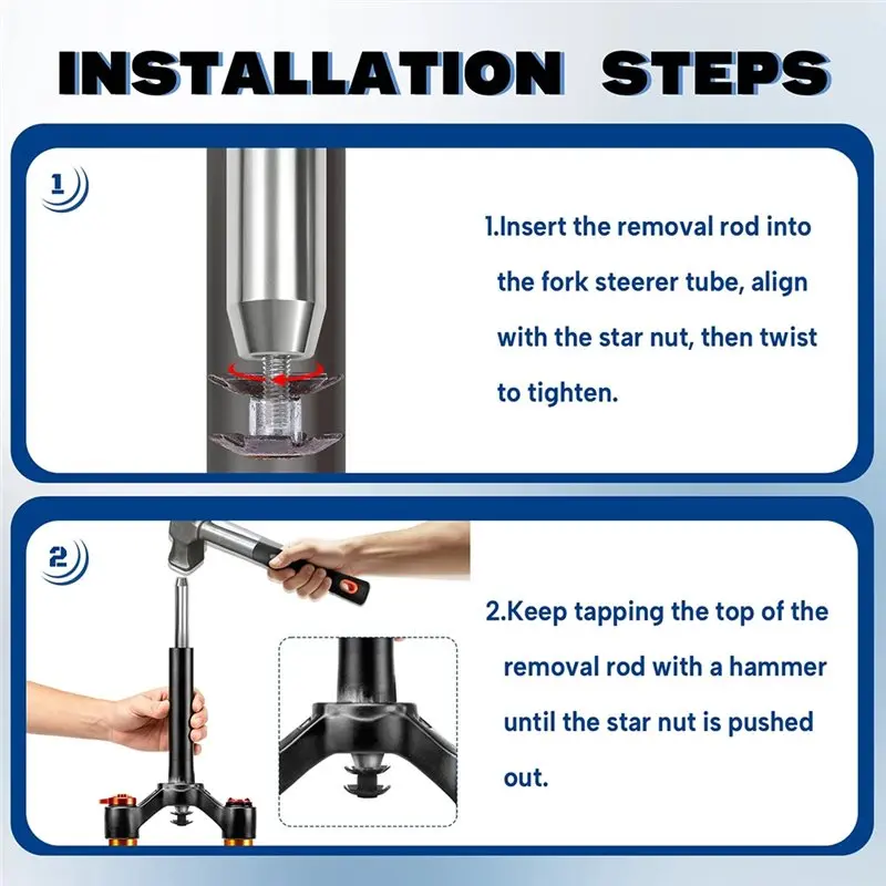 Superior-For The Installation And Maintenance Of Star Nuts-Bicycle Fork Star Nut Tool-Mountain Bike Forks Compatible