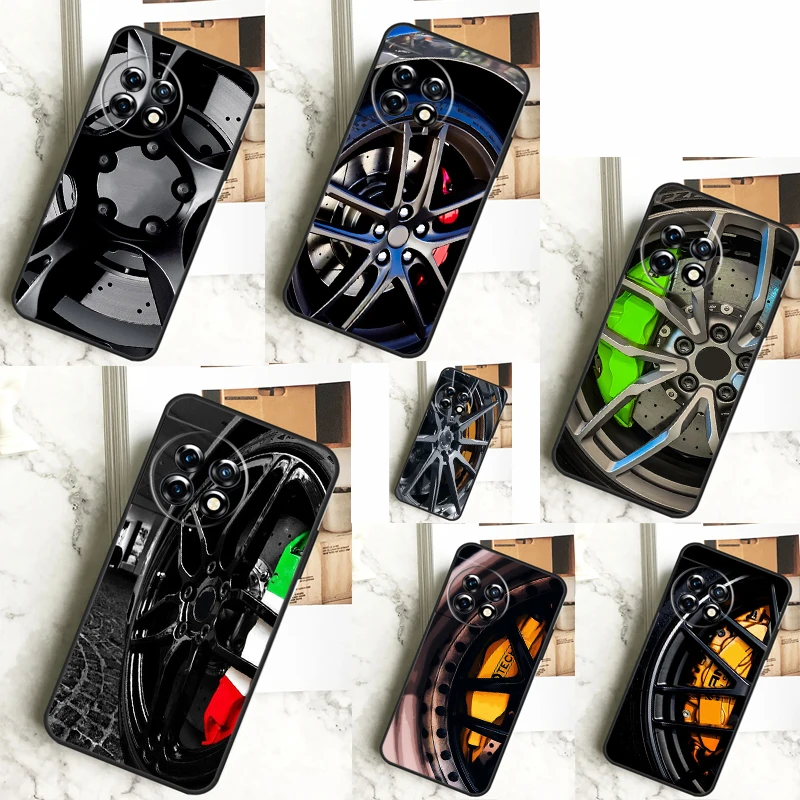 Wheel Racing Car Case For OnePlus 12 12R 11 9 10 Pro 10R 9R 8T 10T Nord CE 2 3 Lite 2T CE4 N10 N20 N30 Cover