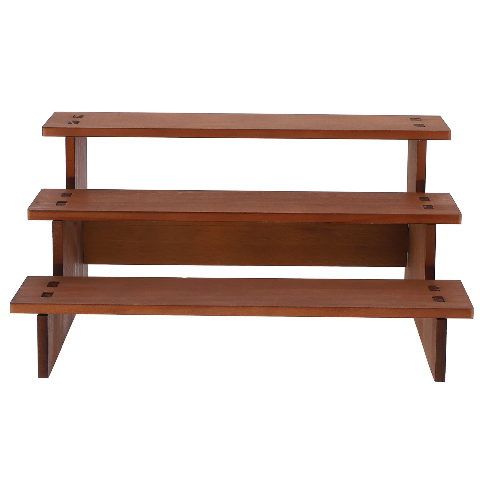 Vintage Solid Wood Tiered Jewelry Rack Display Stand Multifunctional Bracelet Holder for Craft Show Vendor Event Retail Display