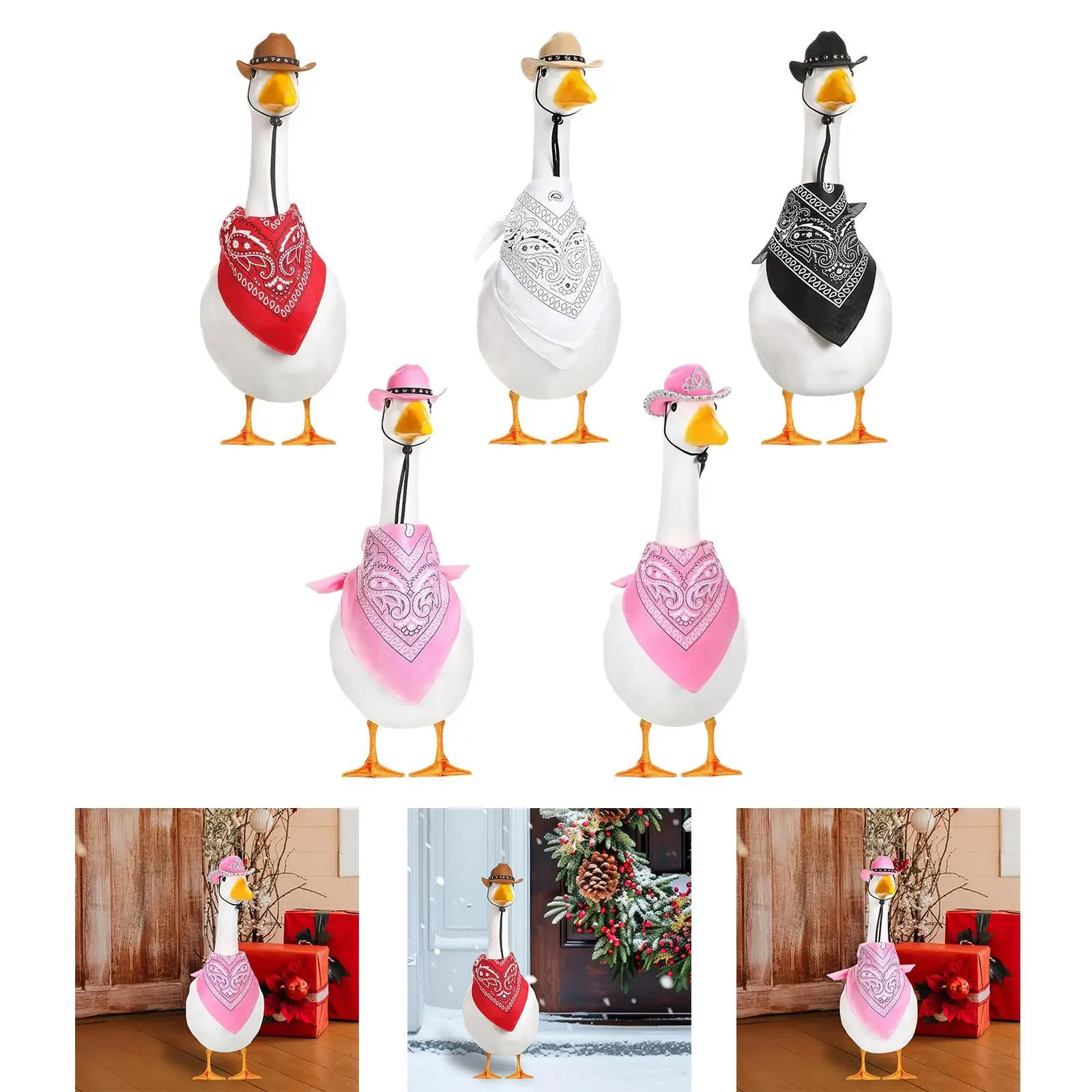 

Goose Outfit Outdoor Decoration Goose Clothes for Patio Farmhouse Office