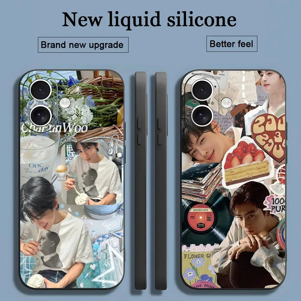 Популярный чехол для телефона Cha EunWoo Star для iPhone 17, 16, 15, 14, 13, 12, 11 X XR XS 8 Plus Mini Pro Max, мягкий черный противоударный чехол Популярный чехол для телефона Cha EunWoo Star для iPhone 17, 16, 15, 14, 13, 12, 11 X XR XS 8 Plus Mini Pro Max, мягкий черный противоударный чехол