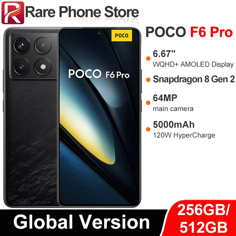 Global Version POCO F6 Pro Snapdragon 8 Gen 2 6.67