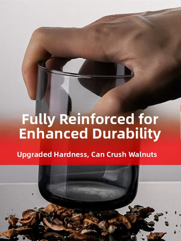 Tempered Glass Cup Stackable Commercial High Temperature Resistant Coffee Cup Fashionable Luxury Home Milk Tea Beer Glasses
