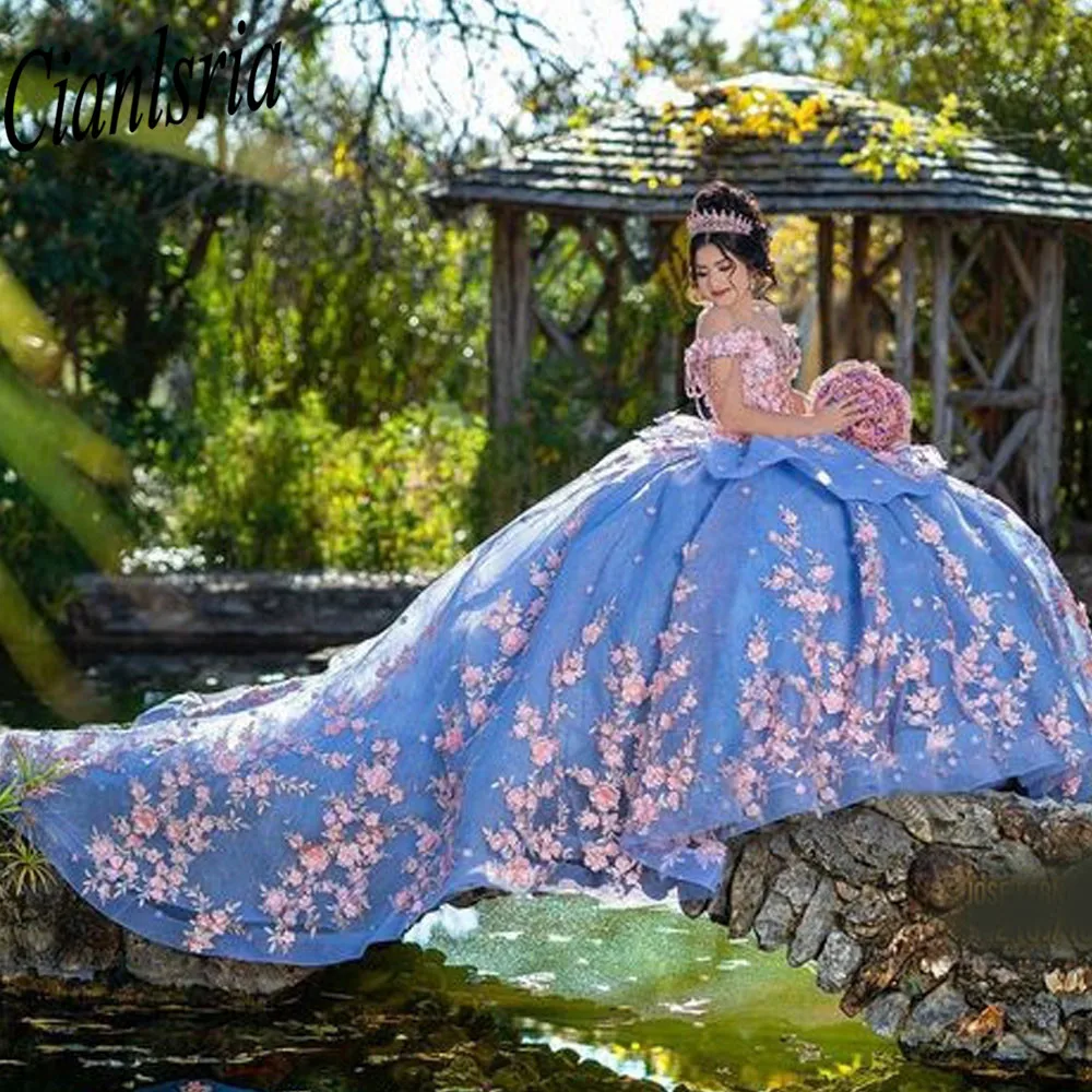 Vestido De fiesta De quinceañera con cuentas para mujer, traje De baile De graduación con lentejuelas, 15 años, 2023