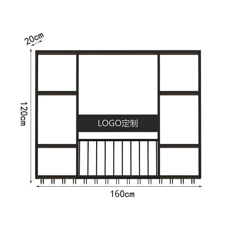 Variant: 160x20x120cm black