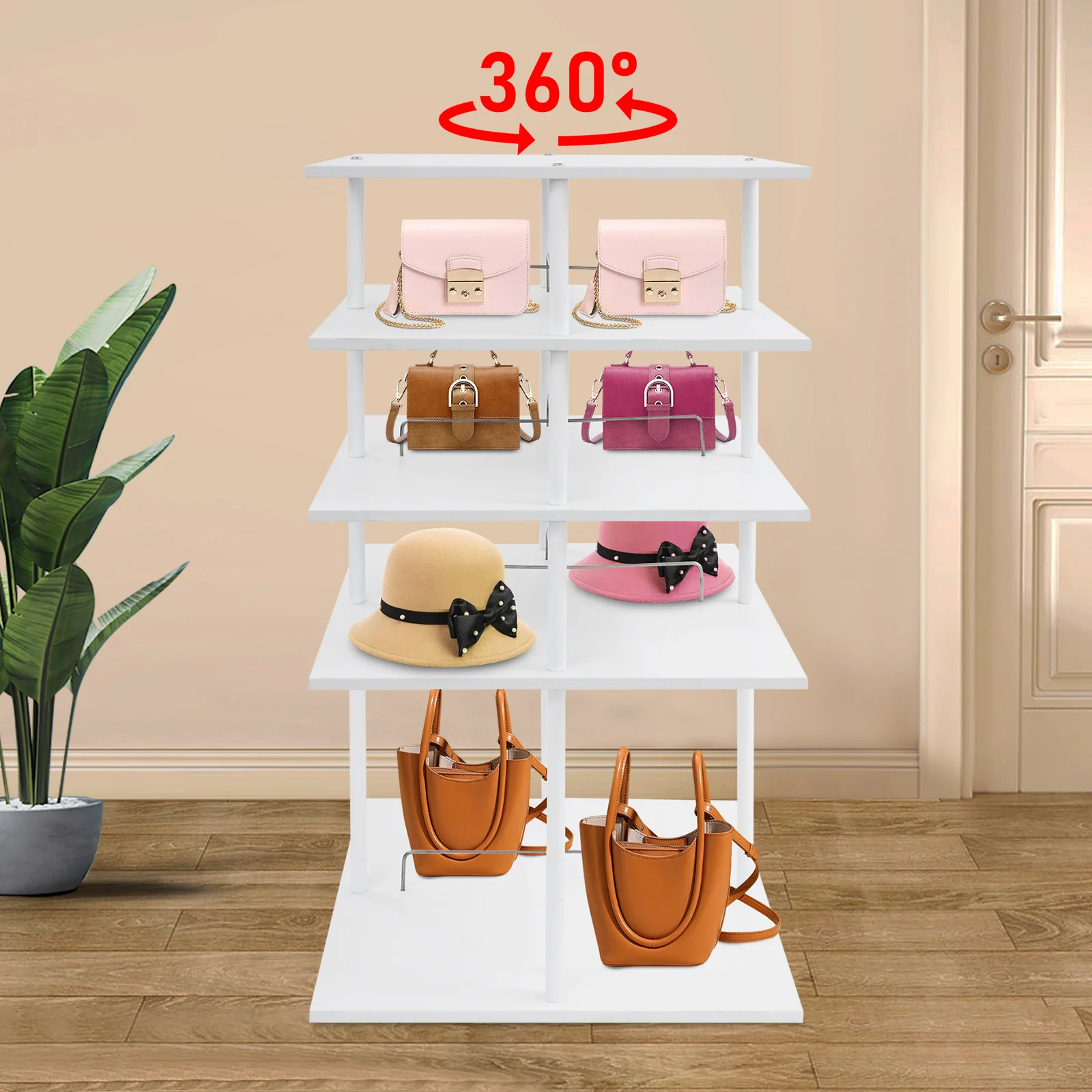 

4 Tiers Multi-Tier Shoe Storage Rack Rotating Shoes Shelf Organizer Shoe Rack for Homes/Stores/Clothing Stores/Hotels/Gift Store