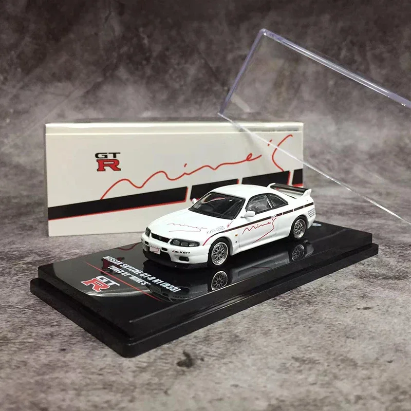 INNO 1:64 Model Car Nis Skyline GT-R N1 (R33) Alloy Die-Cast Vehicle-White Collection