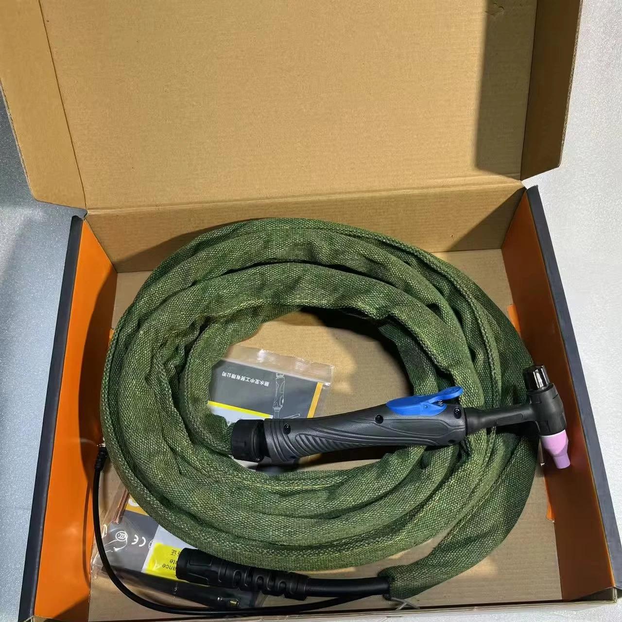Heavy Duty 8-Meter QQ150 TIG Welding Torch for 150A Air-Cooled Design for DC Welder Machines