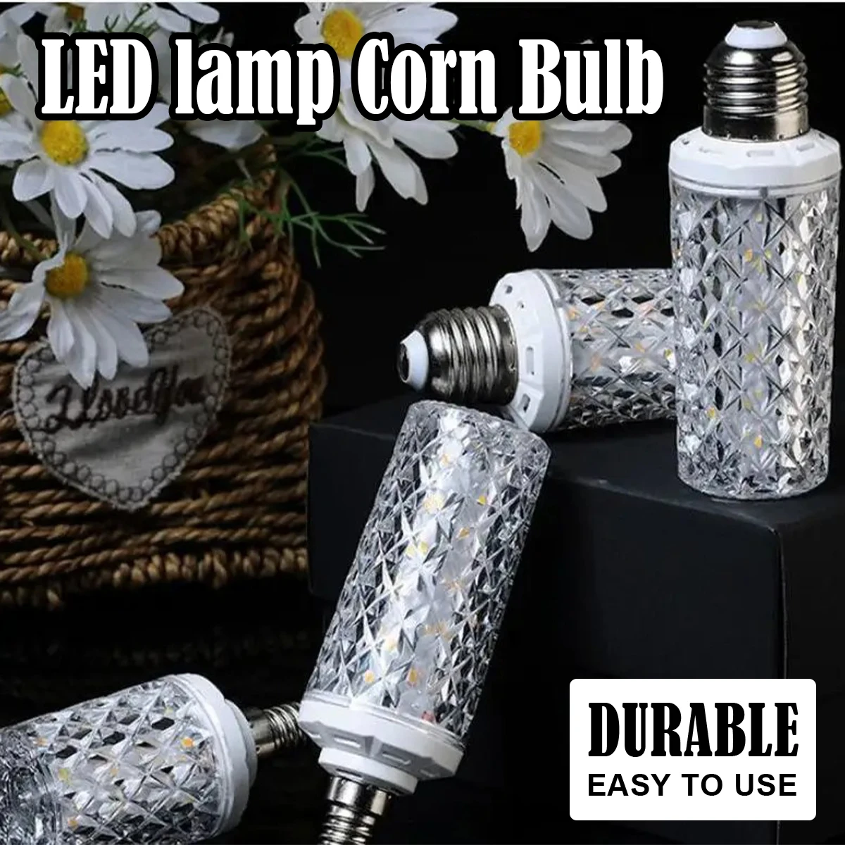 E14 E27 Led Corn Bulb 24W 30W 40W 50W Appliance Lustre frio Substituir lâmpada de halogênio 85-265v Lampada Room Base Lâmpadas brancas Casa