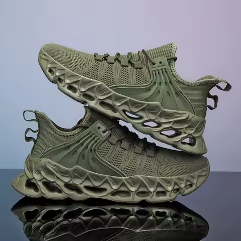 YRZL Men's Walking Breathable Sneakers Lightweight Running Shoes Soft Sole Casual Sports Shoes Man Mesh Athletic Footwear