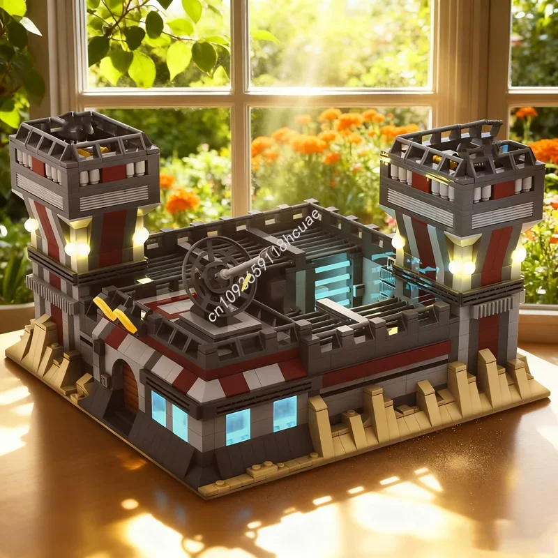 

1639 шт. MOC SW Clone Base Тюремная звезда Боевая модель Строительные блоки Рождественский подарок Сборная игрушка DIY Творческая идея Кирпич День рождения