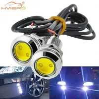 Multiple Colors 18MM Car Eagle Eye Silver Shell DRL Led Daytime Running Lights LED 12V Reversing Parking Signal Automobiles Lamp