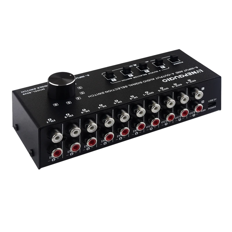 6 In 4 Out Audio Frequency Select Shift Device/Distribute Device/Audio Frequency Shift Device Output Switch Control