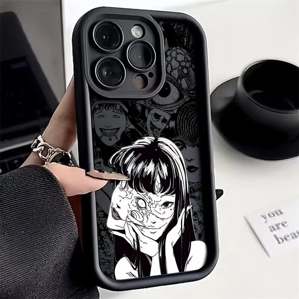 Japan Anime Tomie Kawakami Phone Case for IPhone 16 15 14 13 12 11 Pro Max Mini XR XS X 7 8 Plus Soft TPU Back Cover