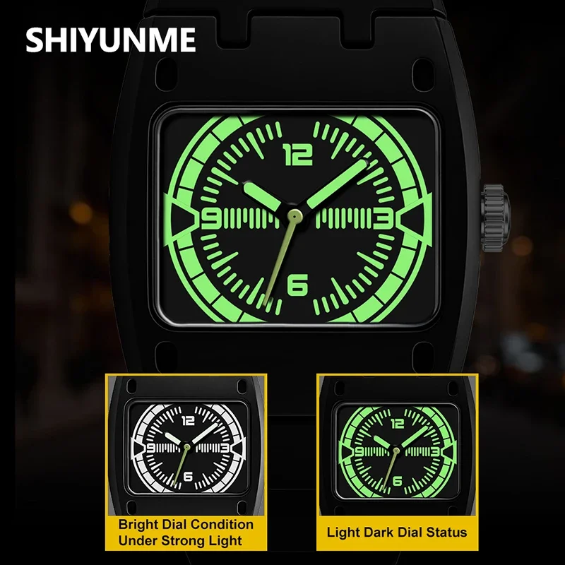 SHIYUNME Trend Cool Watch for Men And Women Creative Style Alien Design Waterproof Quartz Watch Male Female Style Sports Watch