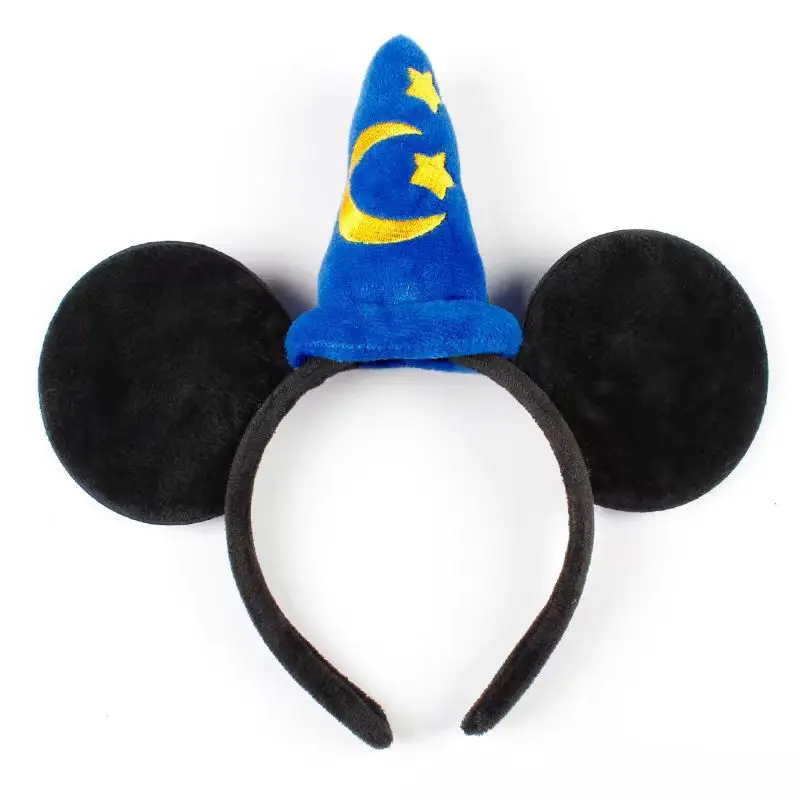2026 Mickey Mouse Plush Magic House Disney Headwear Cosplay Decoration Christmas Party Cloth Hair Band Adult Kids Halloween Part view 5