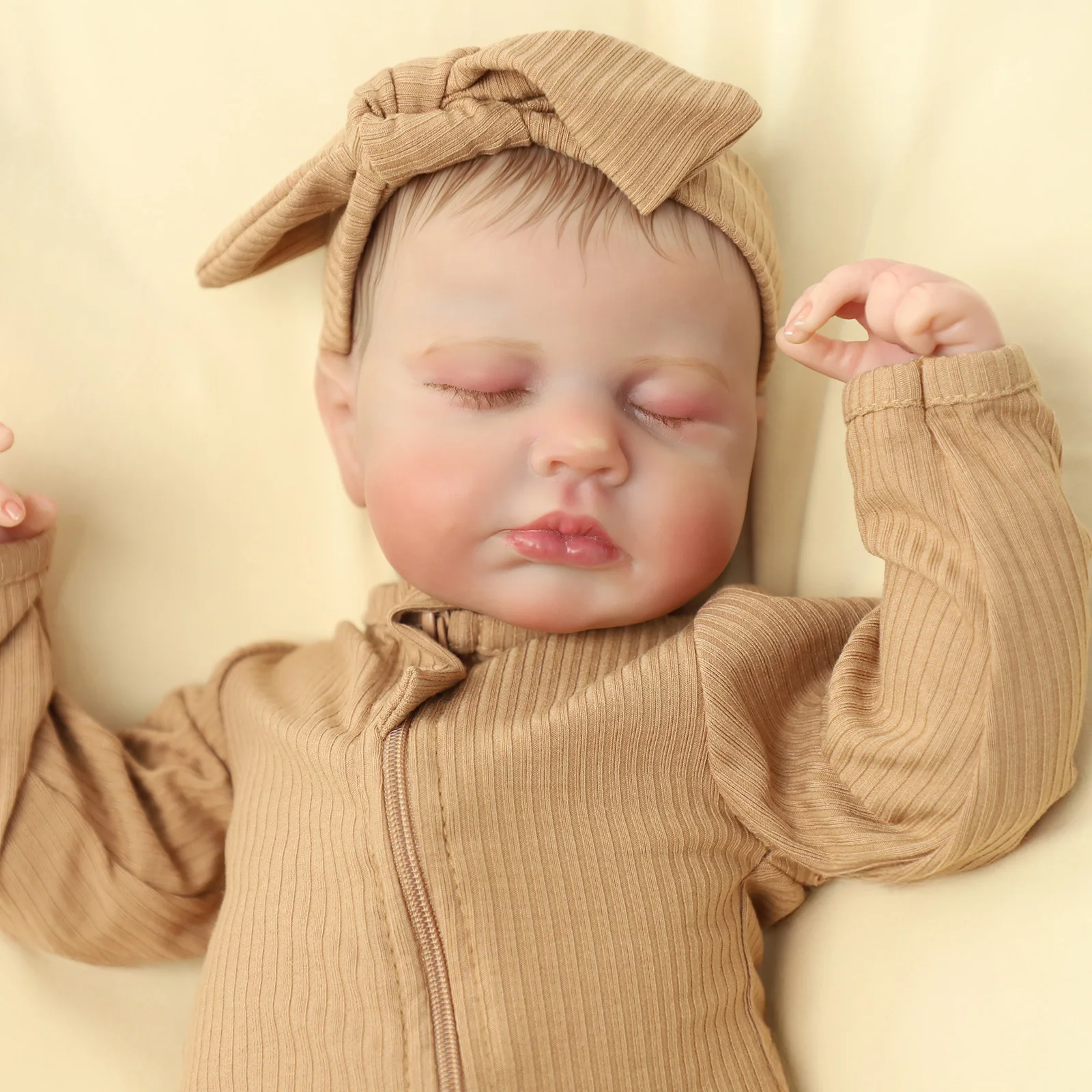 Bambole per neonati rinate realistiche: bambole realistiche per neonati da 20 pollici, corpo in tessuto morbido con giocattolo per l'alimentazione per bambini dai 3 anni in su