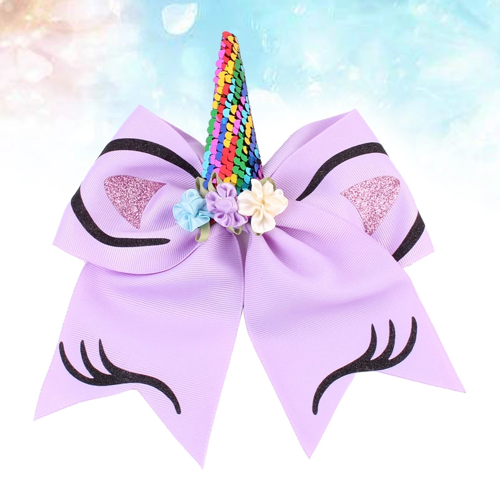 

Unicorn Hair Clip Girls Accessories Toddler Kids Fashionable Bow Tie Ring for Party Festivals Daily Life Hair Pins