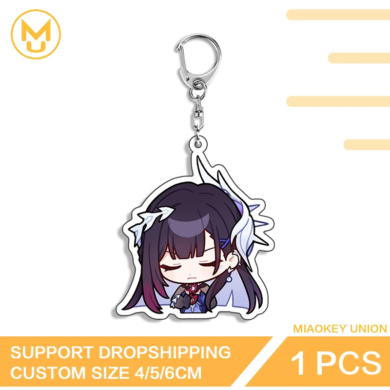 Genshin Impact Columbina Kawaii Keyring Amusing Creative Fancy Practical Ingenious Gifts For Friends Fashion Key Ring Gifts
