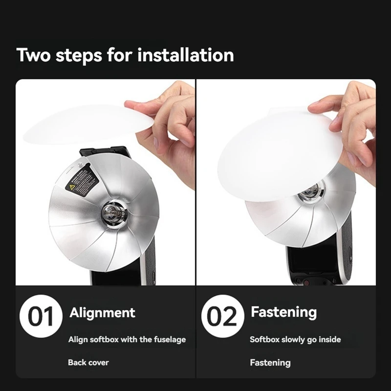 Y43A-For Godox Lux Senior Speedlite Flash Diffuser Soft Box Case Soft Diffuser Lamp Cover