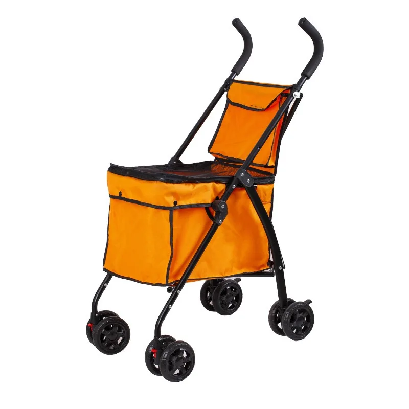 Foldable Pet Stroller for Small Medium Dogs Cats, Portable Multifunctional Outdoor Travel Shopping Cart for Teddy Pet Walking