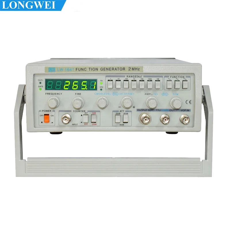 Longwei LW-1641 Digital Function Signal Generator Audio Generator 0.1Hz-2MHz Professional Electronic Measuring Instruments