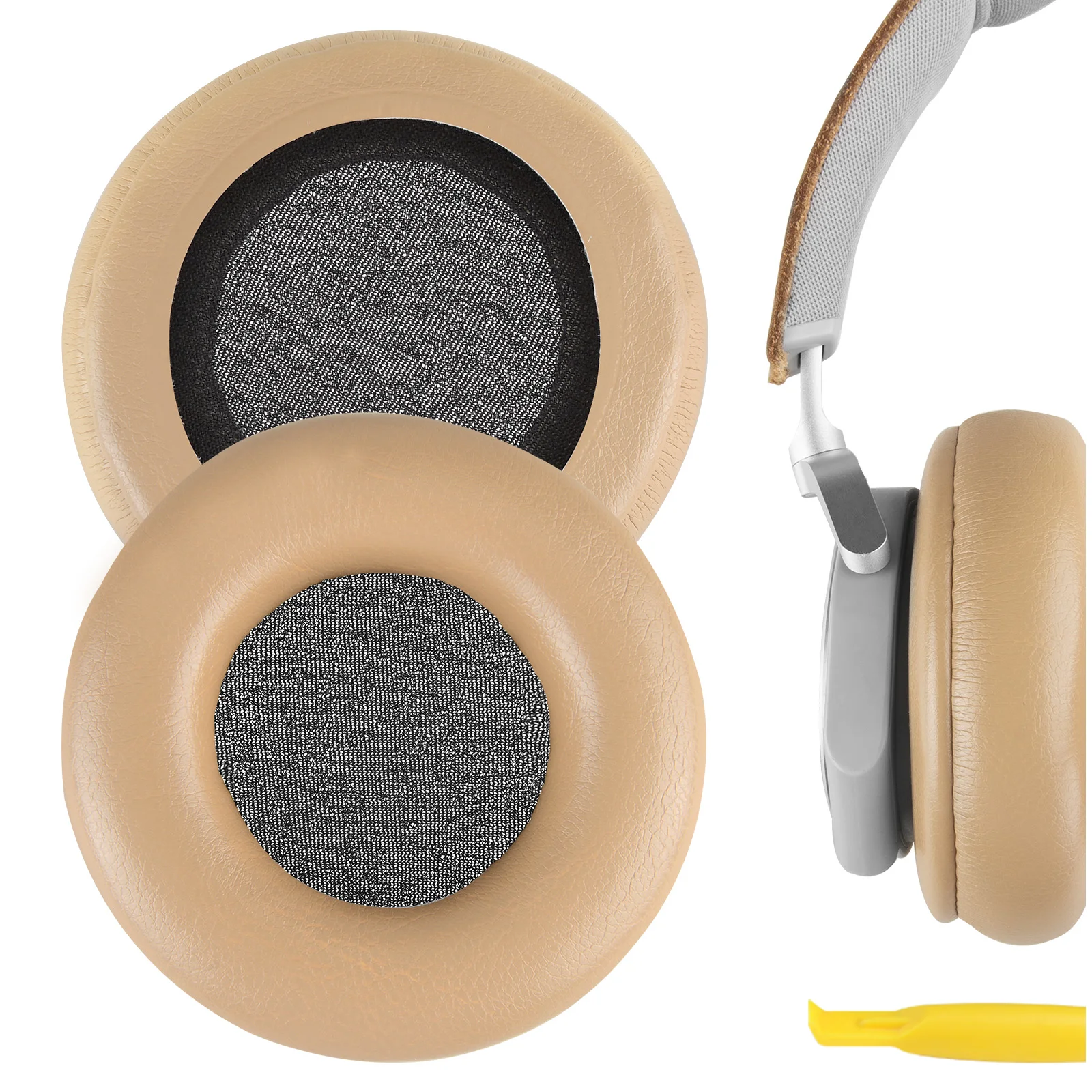 Geekria QuickFit Replacement Ear Pads for Bang & Olufsen Beoplay H4, H6, H7, H9, H9i, HX, Portal Headphones Ear Cushions