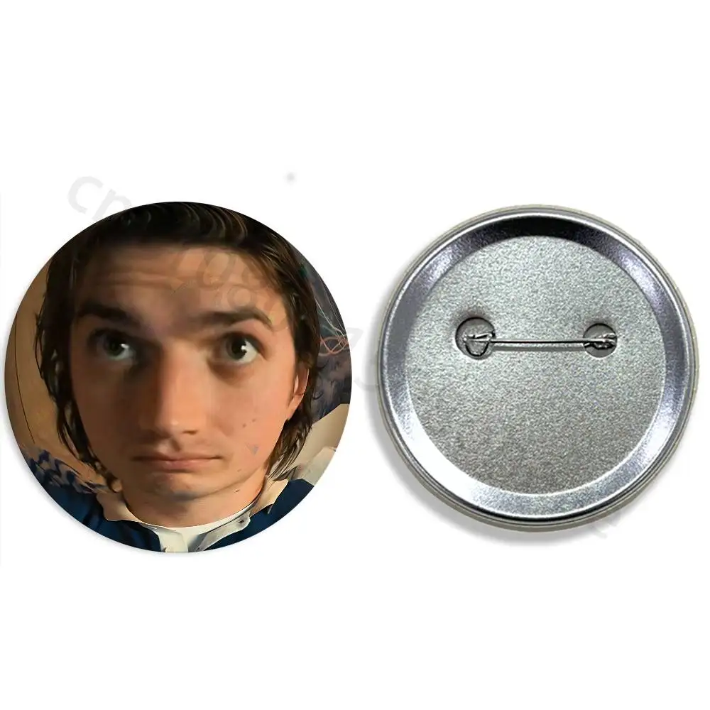 Joe Keery Stranger 58mm Icon Badge Handmade Tinplate Brooch for Backpack Clothes Chest Ornament Gifts
