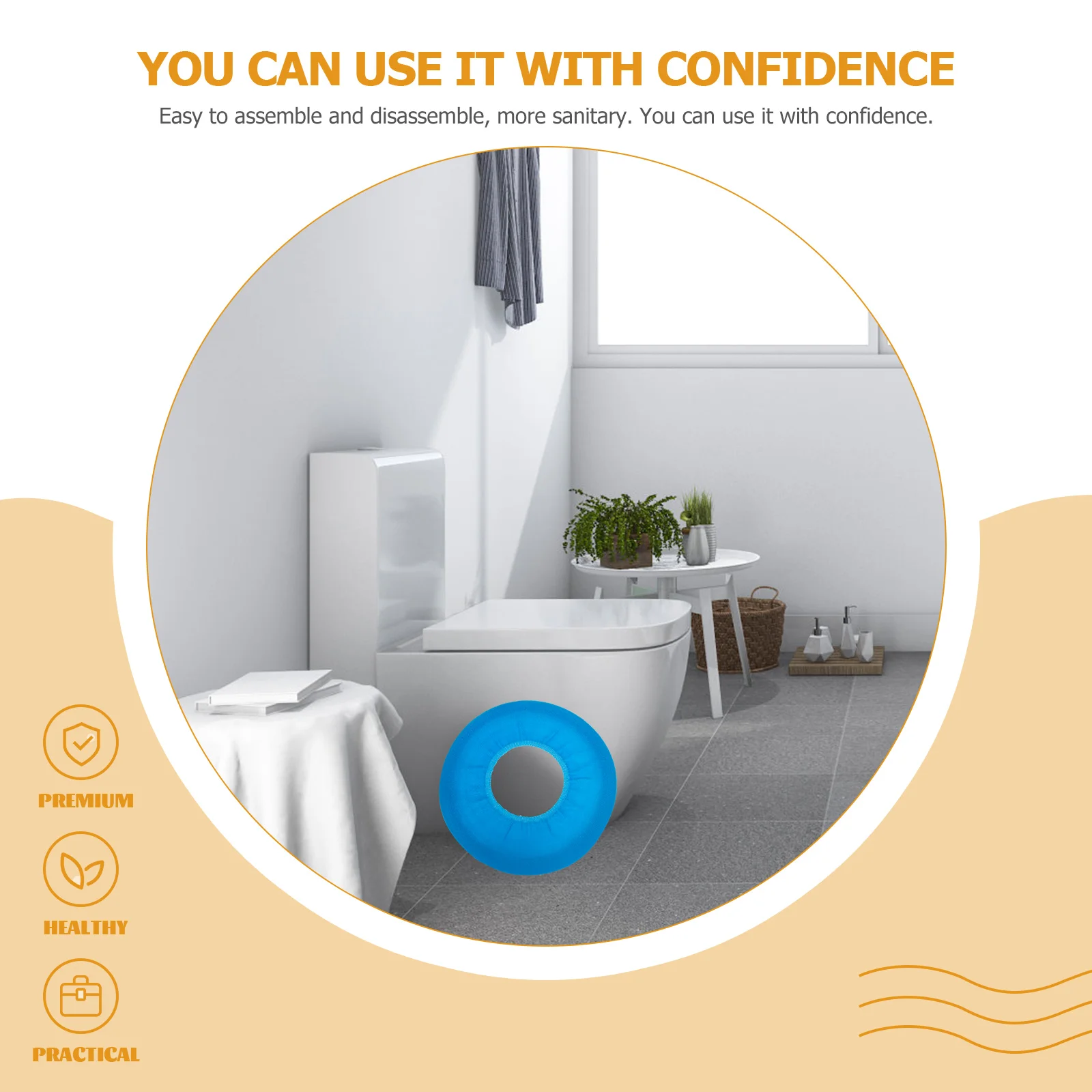 

10pcs Disposable Toilet Seat Covers Polypropylene Washable Cushions Sanitary Home Outdoor Use Protective Seats