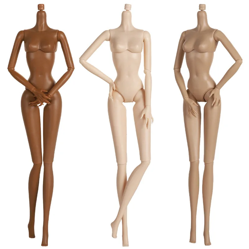 30cm Doll\'s Body Supermodel Body Accessories with Multi Joint White / Tan Skin DIY Girl Toy