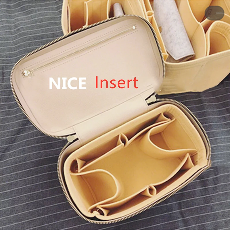 

Insert Bag Organizer For VANITY PM Nice BB Nano Mini ,Womens Luxury Cosmetic Case Inner Purse,Make Up Bags Liner Shaper