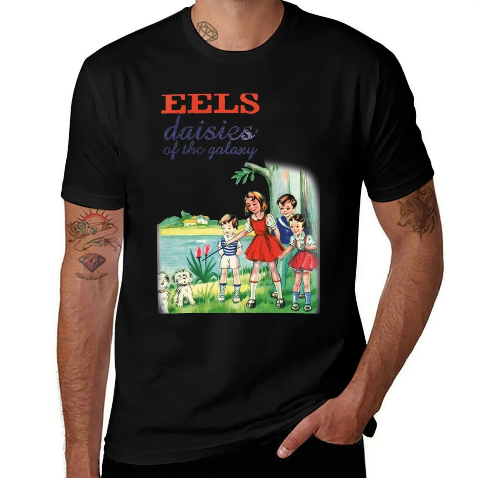 Eels, Daisies of the galaxy T-Shirt Basic Plain Short Sleeve Crew Neck Tee T-Shirt
