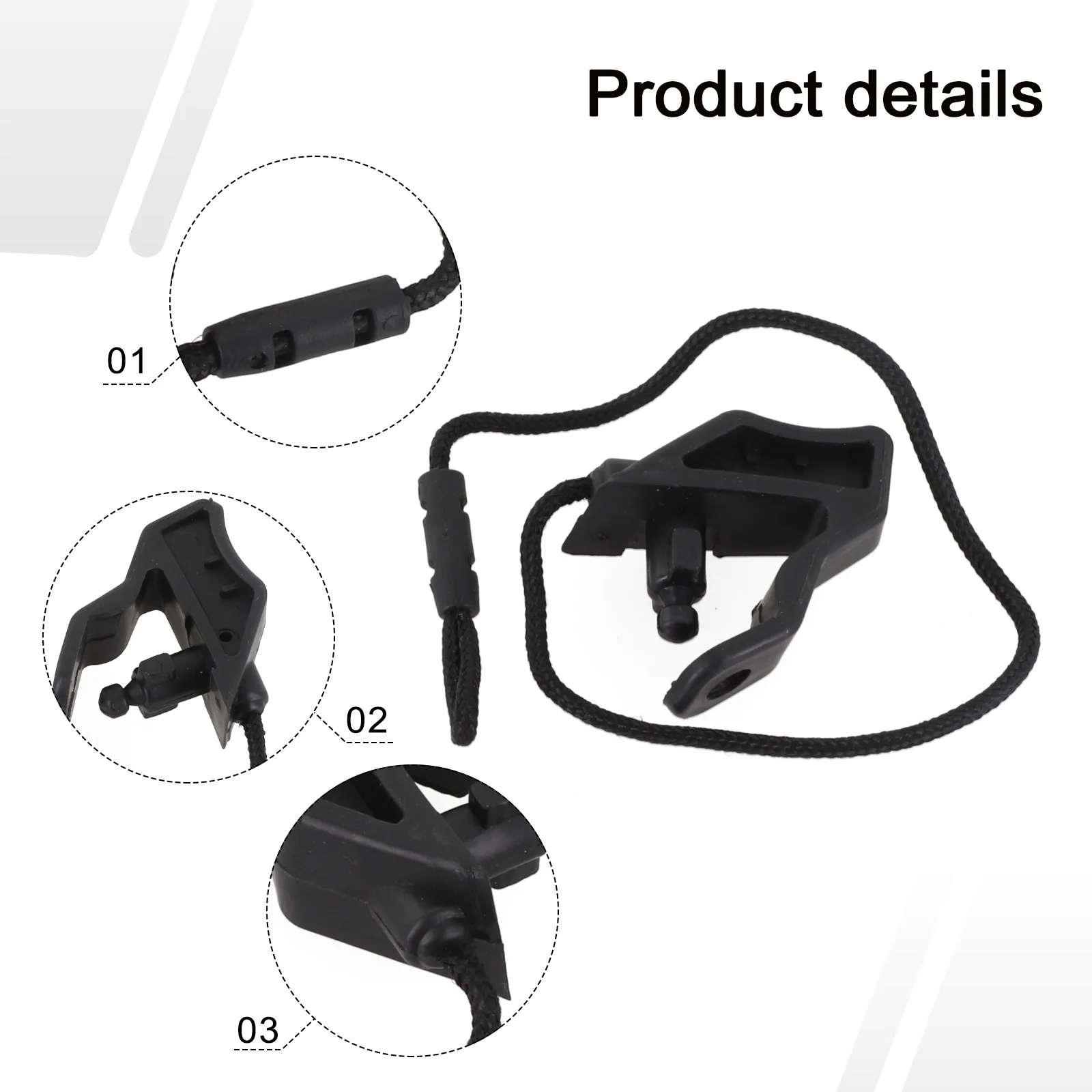 2013-2016สายรัดสำหรับพัสดุชั้นวางของสีดำ8V4867667สำหรับ S3ฝั่งซ้ายสายสตริงคุณภาพสูง