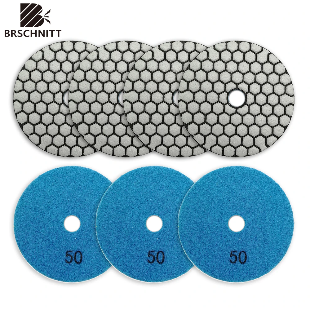 Brschnitt-almofada de Polimento de Disco de Diamante para Mármore Granito Polidor de Cerâmica Moedor Discos de Lixa Grão 50 100 mm Pcs
