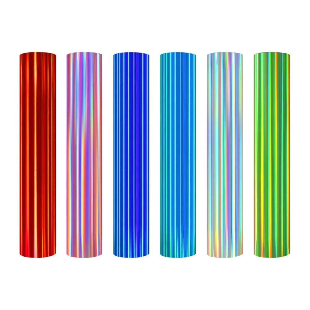 

1 Roll Holographic HTV Heat Transfer Vinyl,for Cricut T-Shirts DIY Design, Silhouette&Heat Press Machine