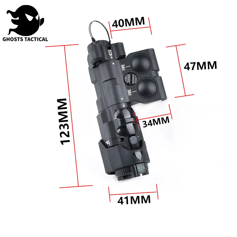 MAWL-C1ทางยุทธวิธีเคสแบตเตอรี่ CS Wargame ล่าสัตว์กล่องแบตเตอรี่ไนลอนกล่องใช้งานไม่ได้อาวุธปืน Picatinny แบบรางเครื่องประดับ