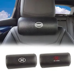 Car Carbon Fiber Seat Headrest Head Neck Support Pillow For SWM G01 G05 Swm X3 X7 EROE X2 G01F G03F Shineray SUV 2022 2023 2024