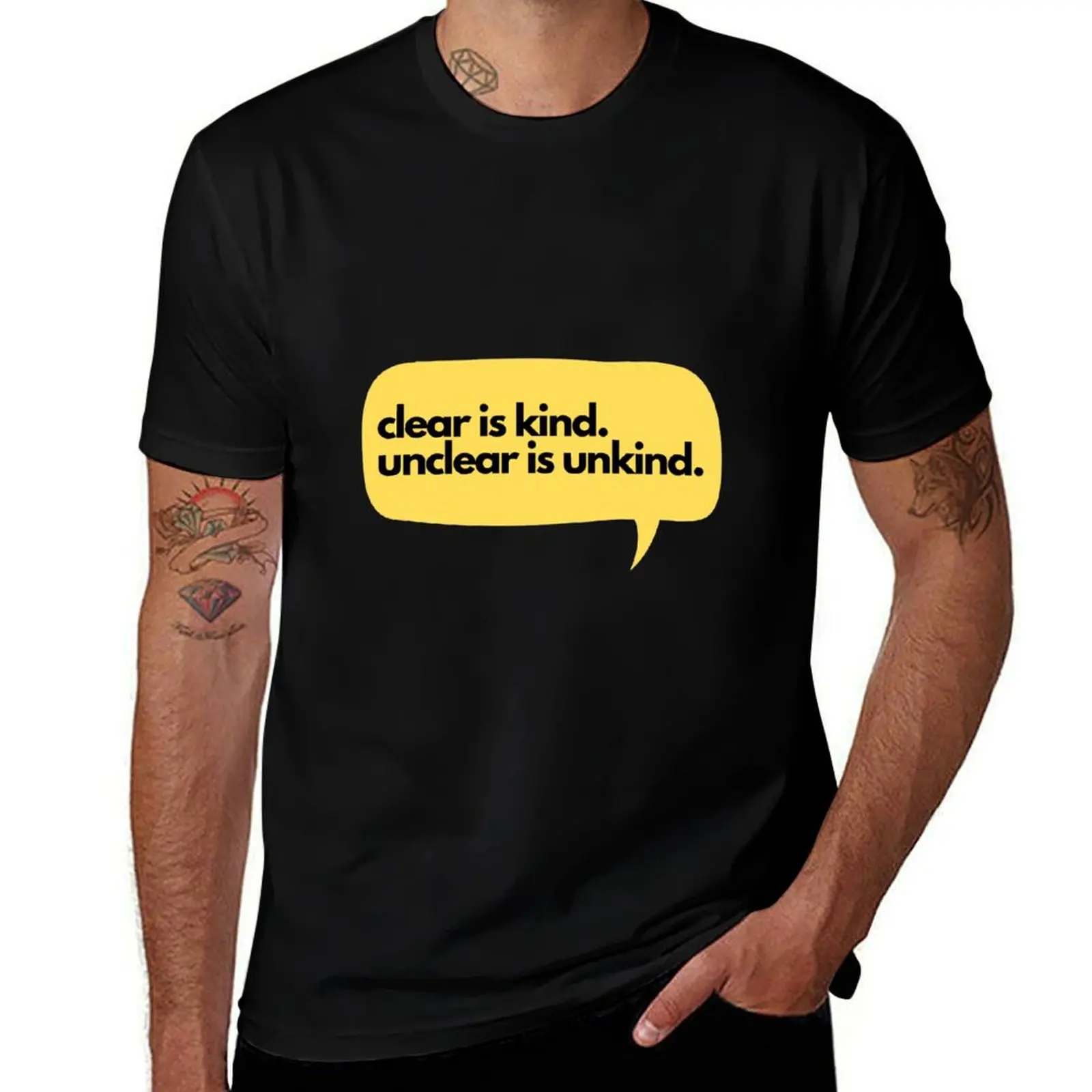 Clear is Kind T-Shirt Athletic Fit Sports Short Sleeve Top