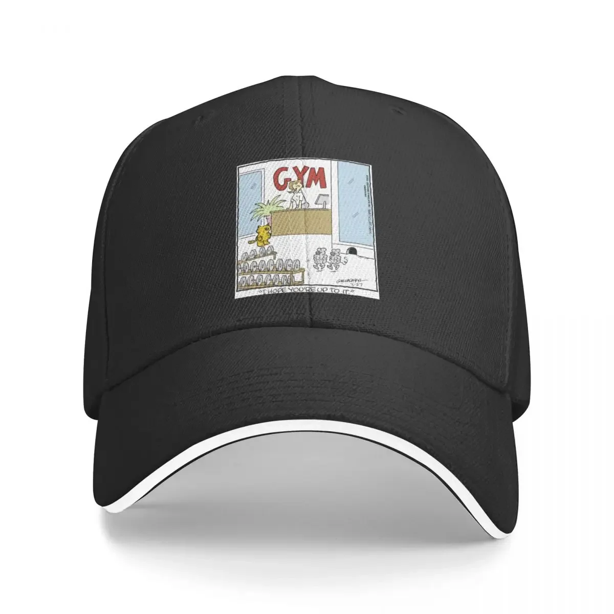 

Heathcliff Mouse GYM Comic Strip Baseball Cap Big Size Hat Anime Hat New Hat Man Luxury Mens Hats Women's
