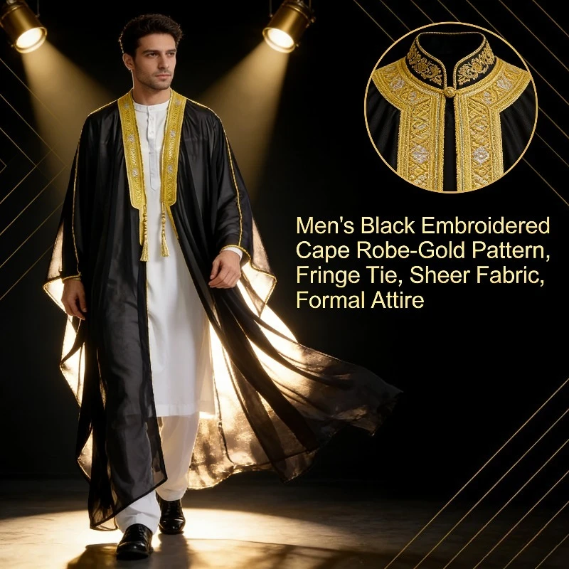 2026 رداء عربي جديد للرجال في الشرق الأوسط بأكمام طويلة للكاهن