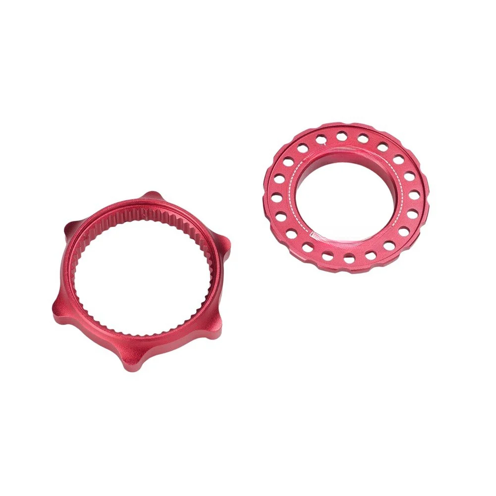 6-Bolt Locking Ring for Center Lock Disc Brakes Aluminum Alloy Lightweight Design for Mountain and Road Cycling